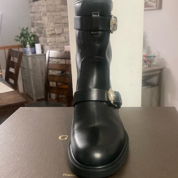 Gucci Bonneville Black Nero Boots NEW IN BOX size USA 8.5 EU 38.5 - Picture 2 of 7